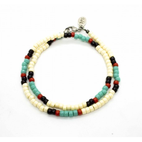 Bracelet double tour Matubo "Native Style"