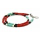 Bracelet double tour Impérial rouge personalisé