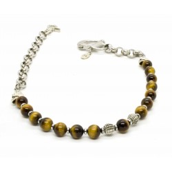 Wallet chain, manille & Tiger eye