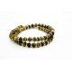 Bracelet double oeil de tigre mat