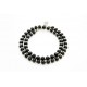 Bracelet double Onyx noir