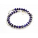 Bracelet double lapis Lazuli et chaine boule