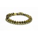 Bracelet double Oeil de Tigre et chaine boule