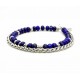 Bracelet Lapis Lazuli et chaine de blé