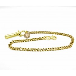 Wallet chain "Curb chain" Solid brass