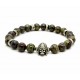 Bracelet Jaspe dragon et Indian skull