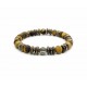 Bracelet Oeil tigre mat et bois de coco