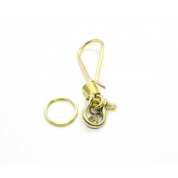 Brass Keyring Hook