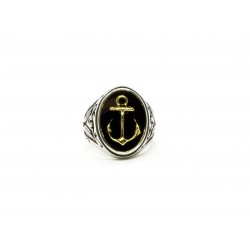 Signet ring Anchor Gold