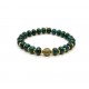 Bracelet perle Chrysocolle et laiton