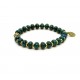 Bracelet perle Chrysocolle et laiton