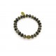 Bracelet perle Labradorite et laiton