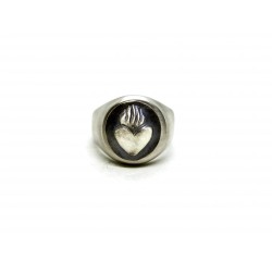 Signet ring "Sacred Heart" silver