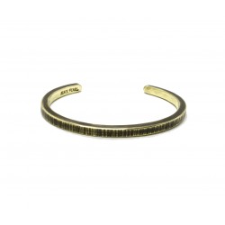 Patinated brass bracelet "Rough"