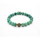 Bracelet perle Howlite turquoise et laiton