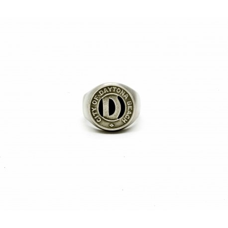 Bague chevalière "Daytona Beach" token