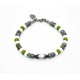 Bracelet Matubo turquoise et wasabi