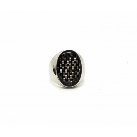 Signet ring "carbon"