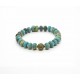 Imperial Jasper bead and brass bracelet