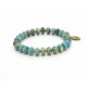 Imperial Jasper bead and brass bracelet