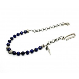 Blue Tiger eye wallet chain