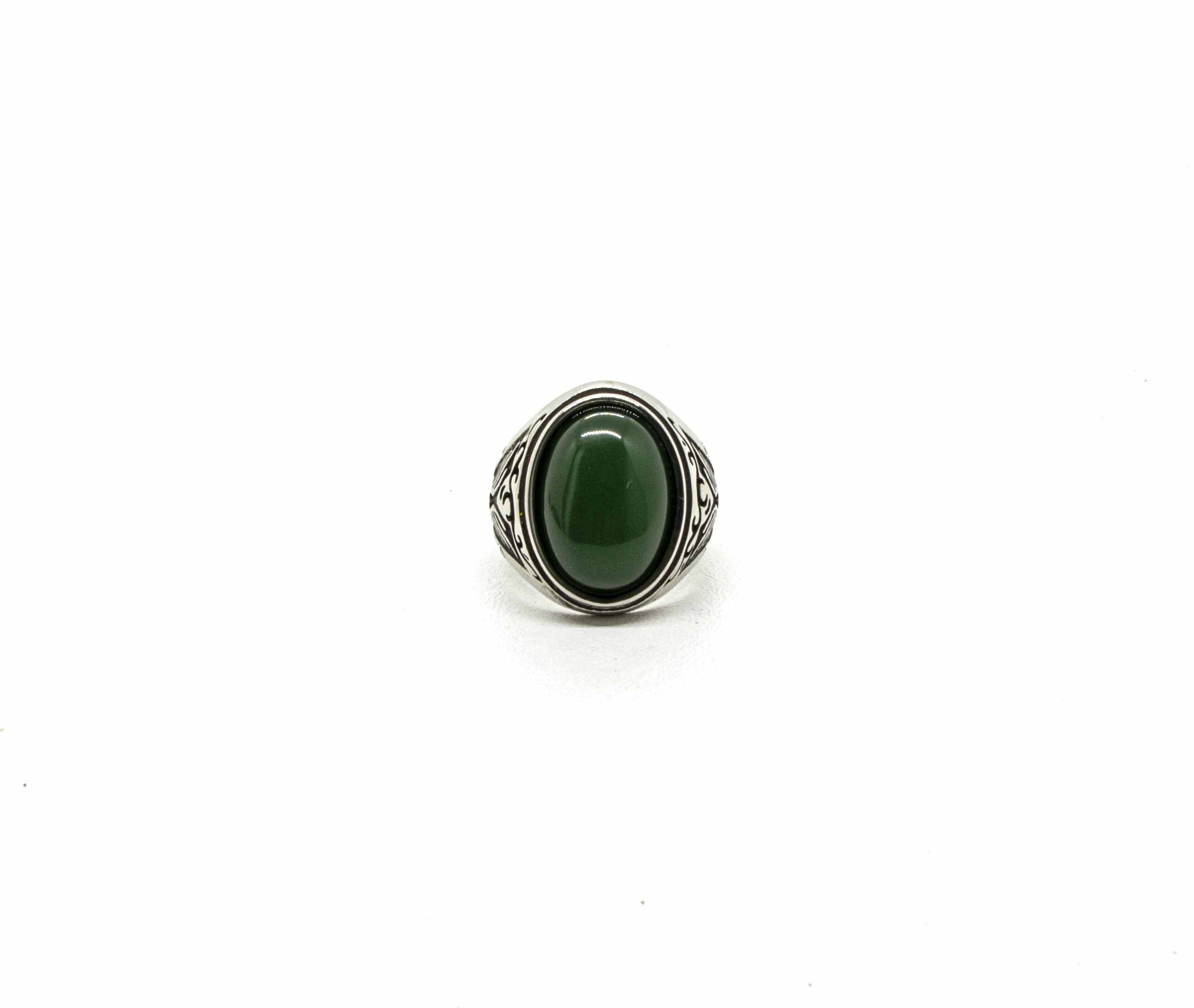 Bague chevaliere Aventurine Black Pearl Creations