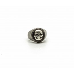 Bague chevalière "Silver Skull"