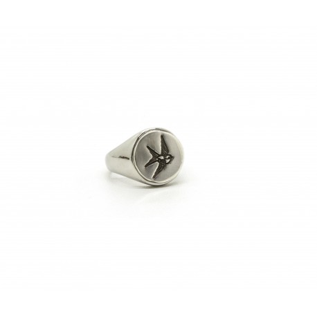 Sparrow woman's signet ring