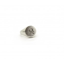 Skull woman's signet ring