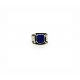 Lapis-lazuli octogon signet ring