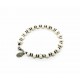 Bracelet Howlite blanche et perles Navajo argent