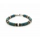 Imperial Jasper ocean Heishi Bracelet