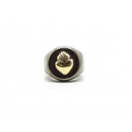 Signet ring "Sacred Heart" brass