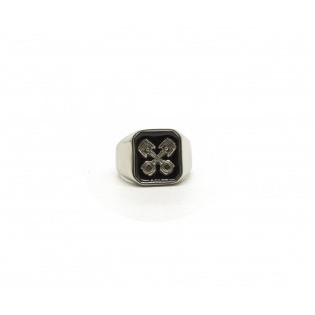 Pistons square signet ring