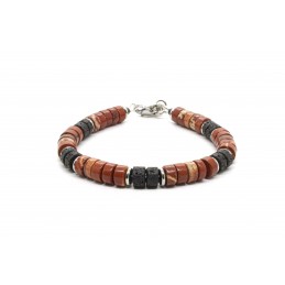 Red Jasper Heishi Bracelet