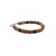 Bracelet Heishi Jaspe rouge