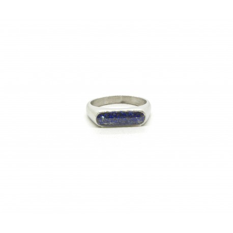 Girly ring sand Lapis Lazuli