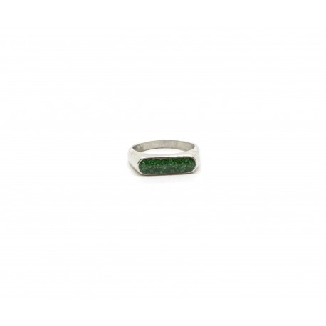 Bague Girly sable Malachite