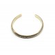 Semi-round ring brass patinated