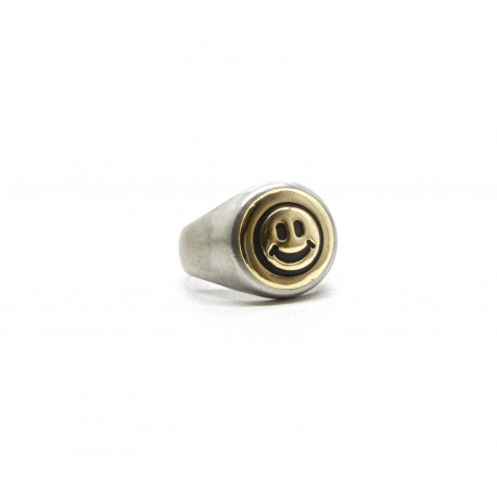 Bague chevalière "Smiley"