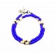 Matubo double bracelet Azure Blue