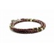 Matubo double bracelet Picasso red