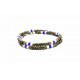 Bracelet double tour Matubo Picasso gris