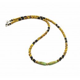 Collier Matubo Picasso jaune