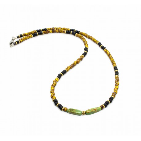 Collier Matubo Picasso jaune