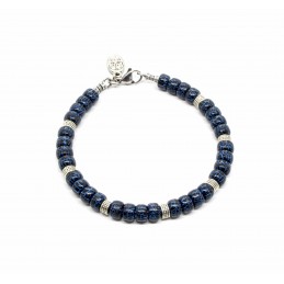 Matubo Bracelet "Craked" blue
