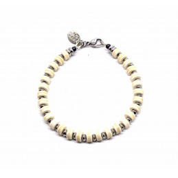 Bracelet mini Heishi Howlite