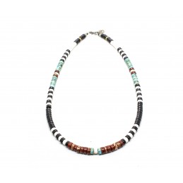 Collier heishi multicolor - 1