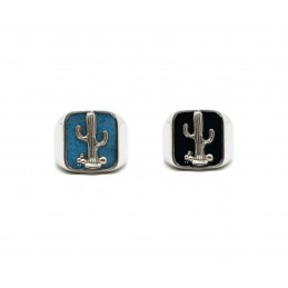 Signet ring Turquoise Cactus