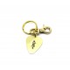 Brass key ring "Hula Girl"